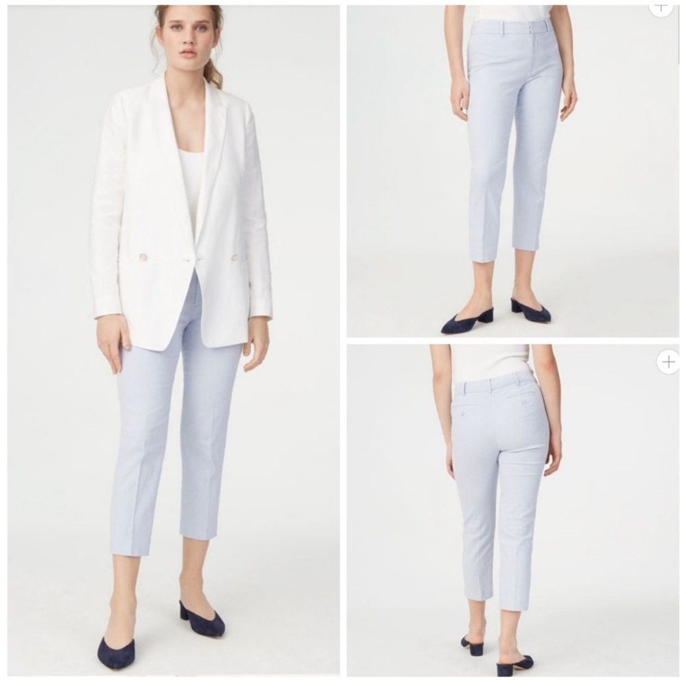 Club Monaco Powdered Blue Remi Cropped Pants